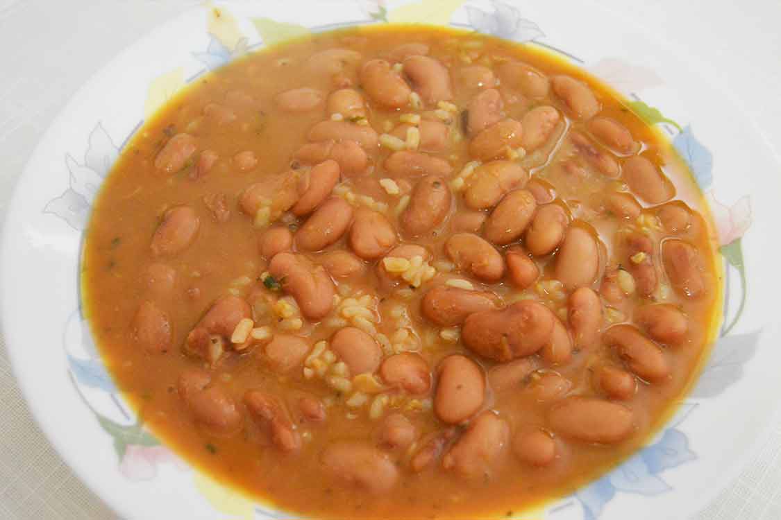 alubias con arroz veganas