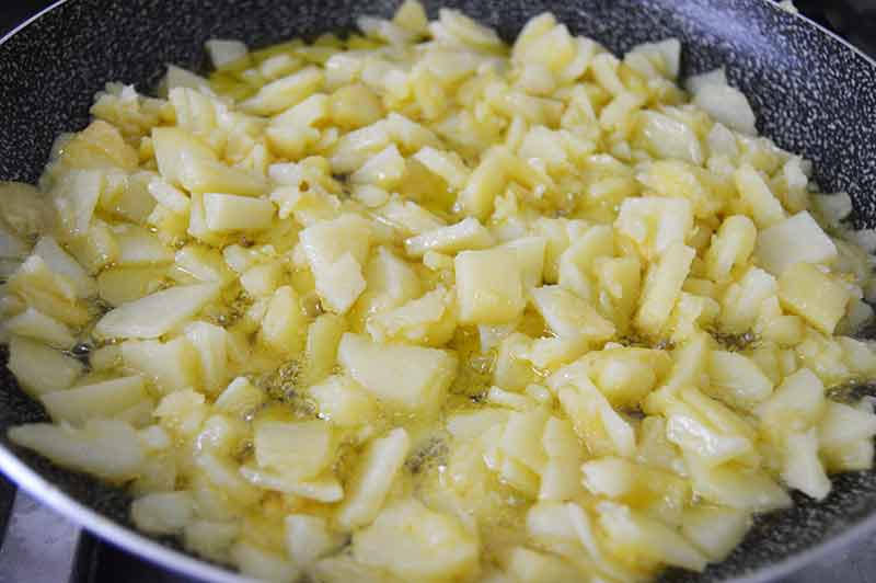 Tortilla de patata española vegana