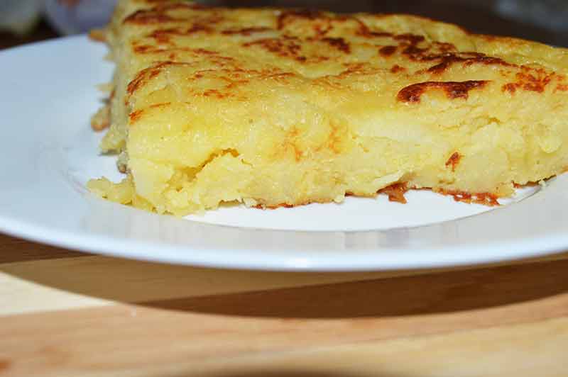 Tortilla de patata española vegana